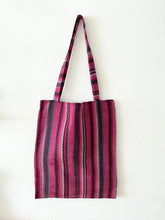 Load image into Gallery viewer, Second-life Tote, Red, Plum, Pink & Black