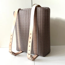 Load image into Gallery viewer, Convertible BackPack, Warm Grey, Leather Straps