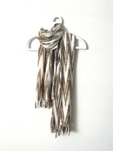 Load image into Gallery viewer, Travel Scarf, Jaspé Chevron, Jute
