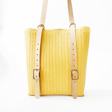 Load image into Gallery viewer, Convertible BackPack, Natural, Leather Straps