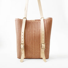 Load image into Gallery viewer, Convertible BackPack, Nude, Leather Straps
