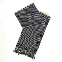 Load image into Gallery viewer, Cowl, Hand-woven, Black & White Stripes