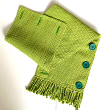 Load image into Gallery viewer, Cowl, Hand-woven, Olive & Lime Green