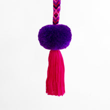 Load image into Gallery viewer, Friendship Pompom/Tassel, Violet/Pink