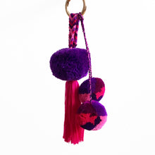 Load image into Gallery viewer, Friendship Pompom/Tassel, Violet/Pink