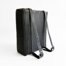 Load image into Gallery viewer, Convertible BackPack, Black, Leather Straps