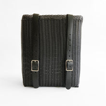 Load image into Gallery viewer, Convertible BackPack, Black, Leather Straps