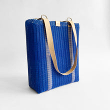 Load image into Gallery viewer, Convertible BackPack, Royal Blue, Leather Straps