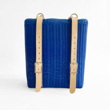 Load image into Gallery viewer, Convertible BackPack, Royal Blue, Leather Straps