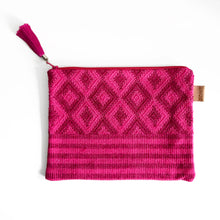 Load image into Gallery viewer, Second-life Pouch Toto, Geo, Medium, Fuchsia/Deep Magenta