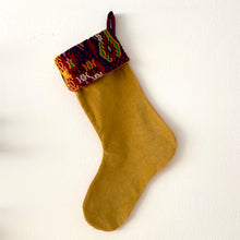 Load image into Gallery viewer, Second-life Stocking, Velvet, Gold/Red
