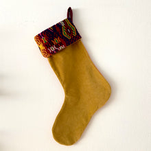 Load image into Gallery viewer, Second-life Stocking, Velvet, Gold/Red