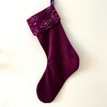 Load image into Gallery viewer, Second-life Stocking, Velvet, Plum