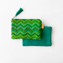 Load image into Gallery viewer, Second-life Pouch Toto, Small, Green/Jade Multi