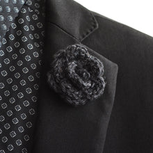 Load image into Gallery viewer, Lapel Bloom, Charcoal