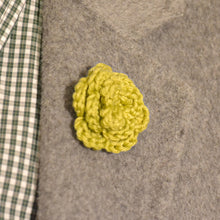Load image into Gallery viewer, Lapel Bloom, Chartruese