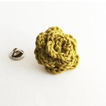 Load image into Gallery viewer, Lapel Bloom, Chartruese