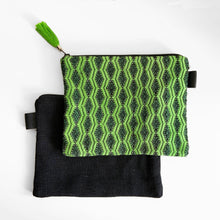 Load image into Gallery viewer, Second-life Pouch Almolonga, Medium, Green/Black