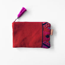 Load image into Gallery viewer, Second-life Pouch Chajul, Small, Orange/Pink
