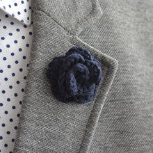 Load image into Gallery viewer, Lapel Bloom, Navy