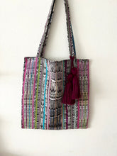 Load image into Gallery viewer, (Second-life Tote, Red, Charcoal, Pink, Plum, Turquoise &amp; Lime
