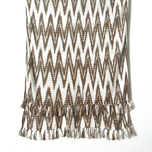 Travel Scarf, Jaspé Chevron, Jute