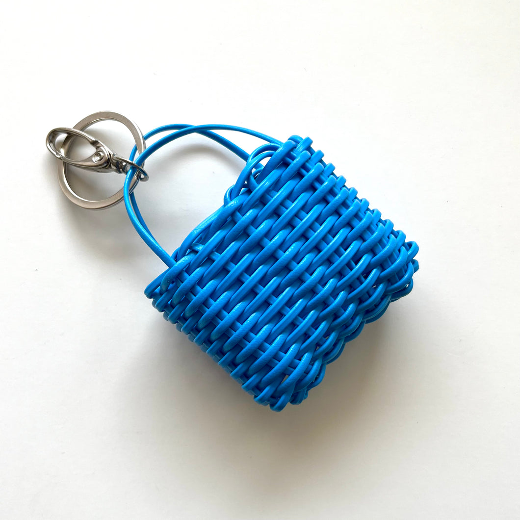 Micro Market Bag, Earbud Case, Light Blue
