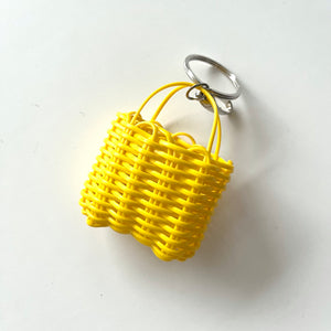 Micro Market Bag, Earbud Case, Bright Yellow