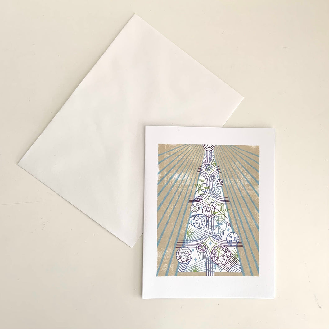 Greeting Card, Crystal Tree