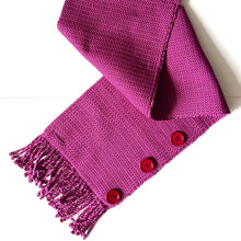 Load image into Gallery viewer, Cowl, Hand-woven, Merlot &amp; Fuchsia
