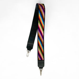 Second-life Bag Strap, Multicoloured Stripes