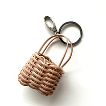 Load image into Gallery viewer, Micro Market Bag Key Chain, Nude
