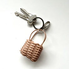 Load image into Gallery viewer, Micro Market Bag Key Chain, Nude

