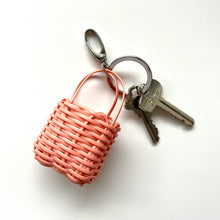 Load image into Gallery viewer, Micro Market Bag Key Chain, Peach

