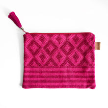 Load image into Gallery viewer, Second-life Pouch Toto, Geo, Medium, Fuchsia/Deep Magenta
