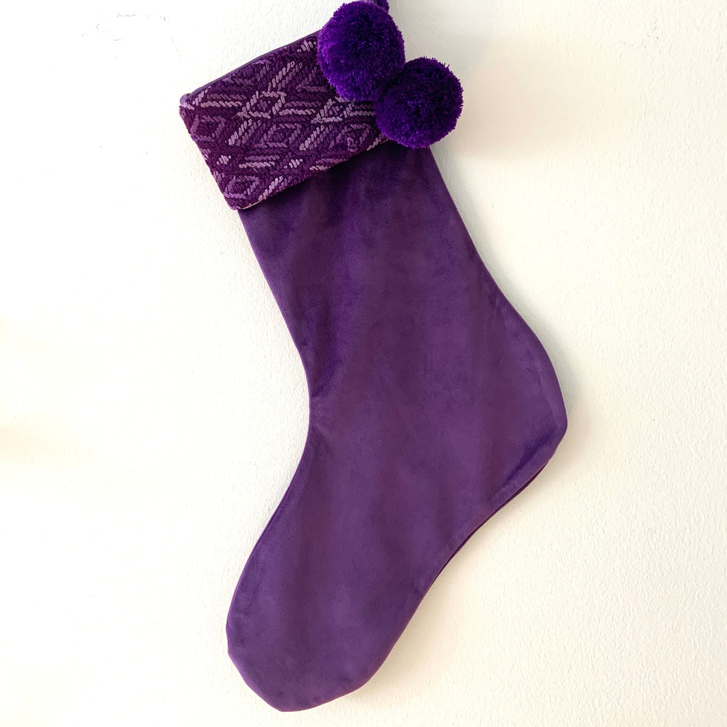 Second-life Stocking, Velvet, Purple