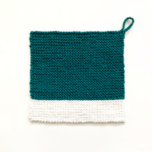 Load image into Gallery viewer, Colour Chip Pot Holder/Dish Cloth, Teal
