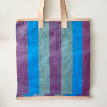 Load image into Gallery viewer, Essential Tote, Purple &amp; Blue, Natural
