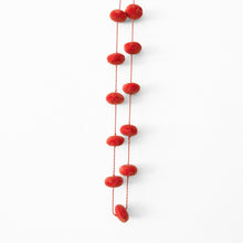 Load image into Gallery viewer, Pompom Necklace, Tangerine
