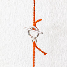 Load image into Gallery viewer, Pompom Necklace, Tangerine
